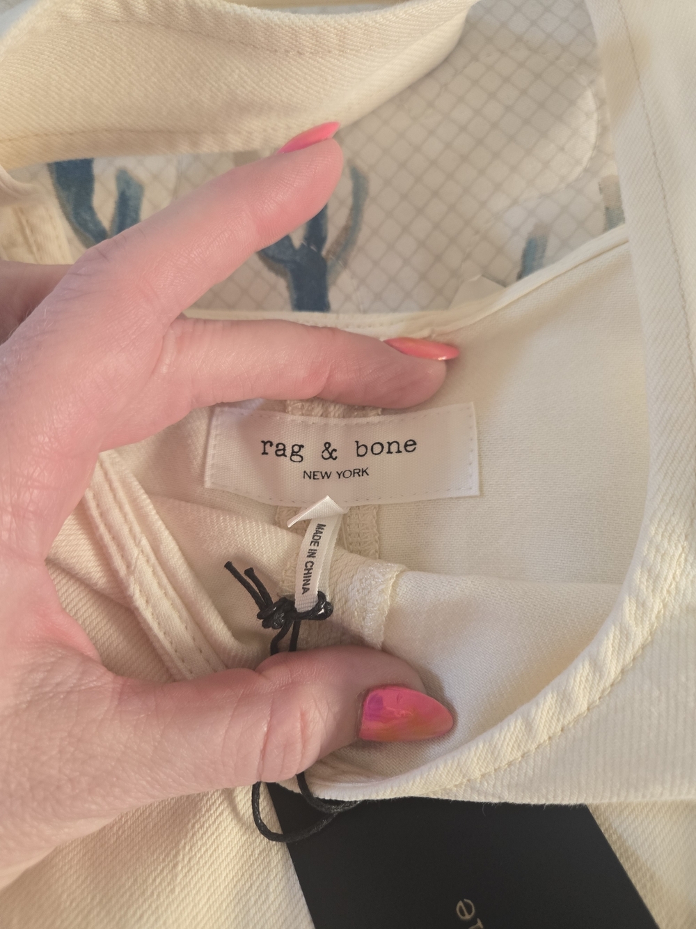 rag & bone Cream Ribbed Tank Dress - Picture 2 of 3
